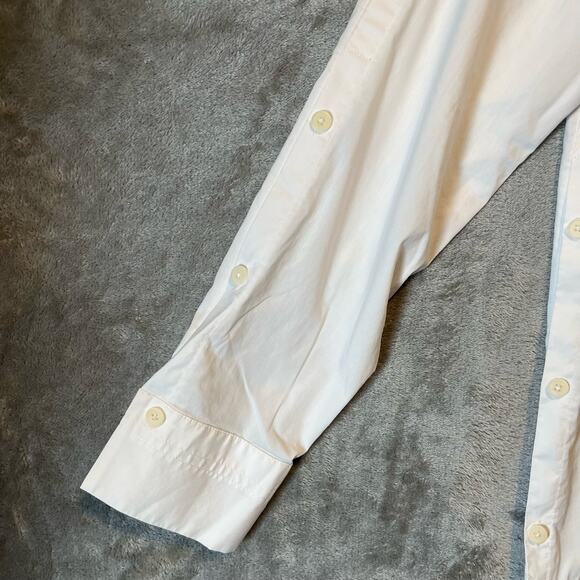 Athleta Bright White Nopa Button Up Over Sized Long Sleeve Shirt Sz Small Womens - Picture 3 of 9